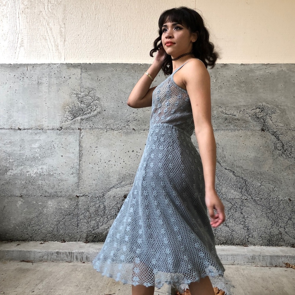 Crocheted vintage dress